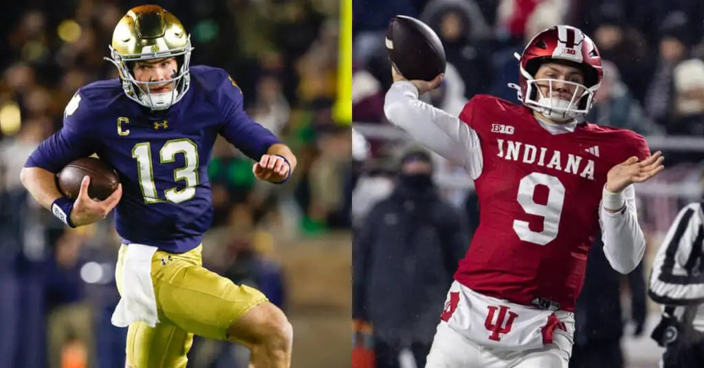 College Playoffs Opening Round: #7 Notre Dame Vs. #10 Indiana - Campus 